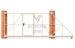 Ворота отокатные рама 2500×4000 ЗМК-7676