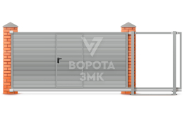 Откатные сэндвич ворота 2800×2000 ЗМК-7839