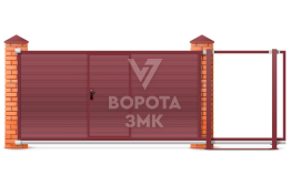 Откатные ворота ручные 2250×2550 ЗМК-7206