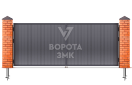 Ворота автоматические распашные 1500×1750 ЗМК-4715