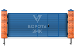 Алюминиевые распашные ворота Алютех 1500×3000 ЗМК-4751