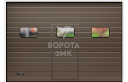 Ворота с дверью 2125×3000 ЗМК-3515
