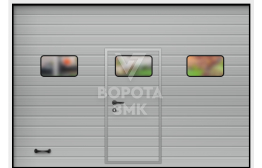 Ворота 2250×2500 с окнами ЗМК-3370